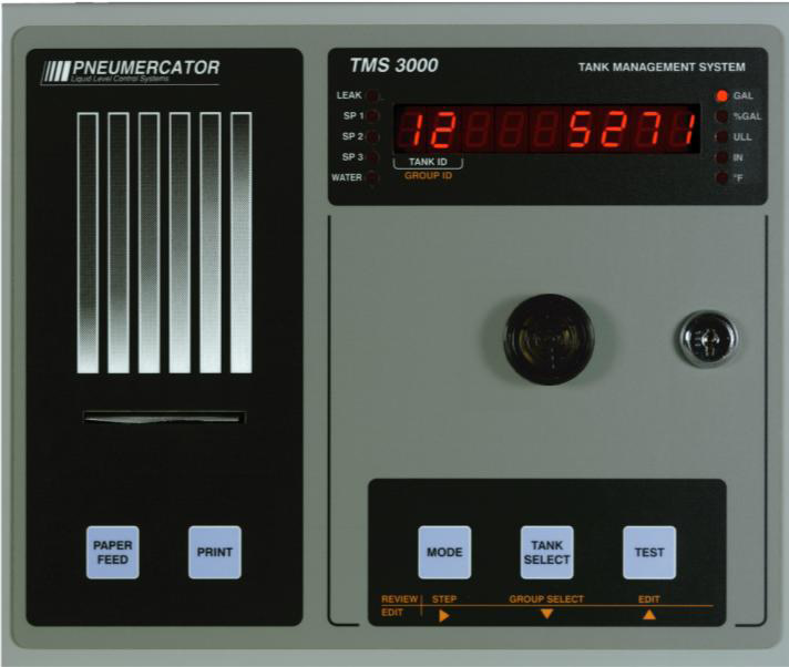 TMS3000-41-000-100-0 Pneumercator TMS3000 Console w/ - Display - Autowinder Printer - NEMA 12 Enclosure