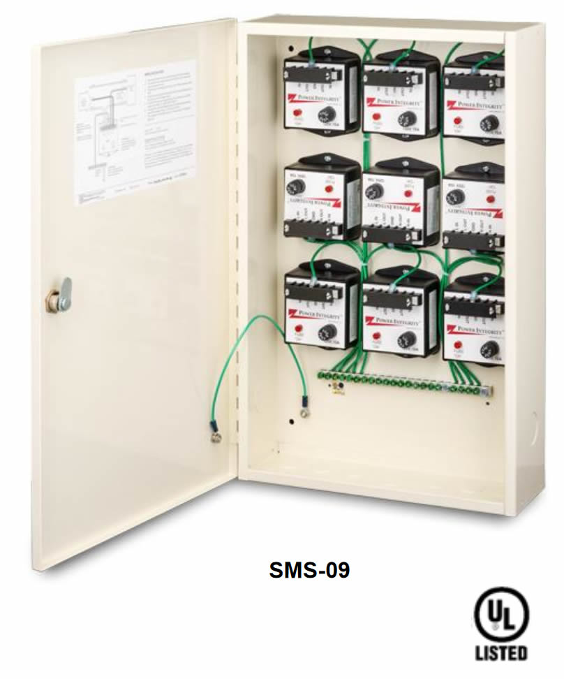 SMS-12 Power Integrity AC Power Surge Management System w/ - (12) ZTAS Modules