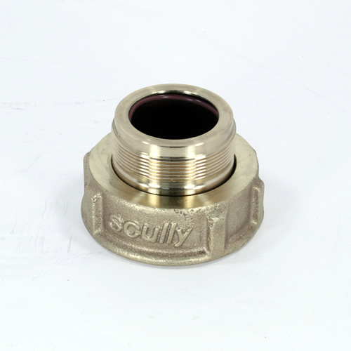 04346 Scully UF122 Sculflow Brass Thread Unifil Nozzle Connector. Comm Threads
